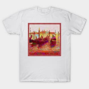 Venice Gondolas Abstracted T-Shirt